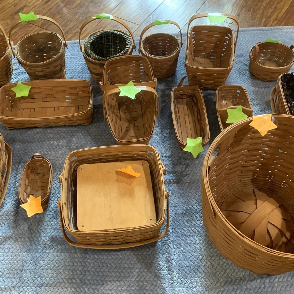 Longaberger Baskets:  16 total